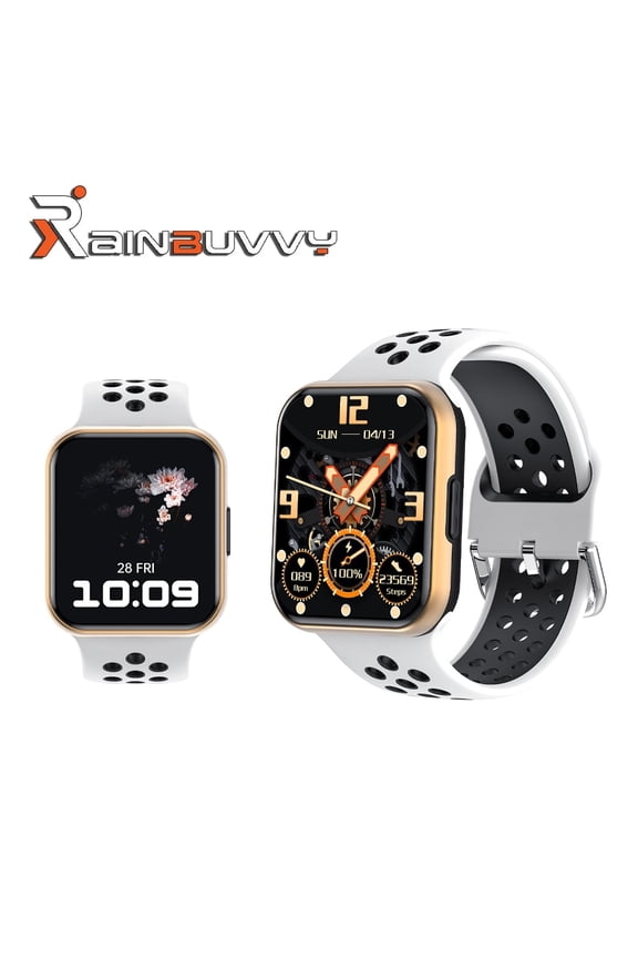S226 1.72-inch Unisex Smartwatch, Fitness Tracker, IP68 Waterproof Activity Tracker, 300mAh, Customizable Watch Face, Compatible with iPhone iOS and Android Phones