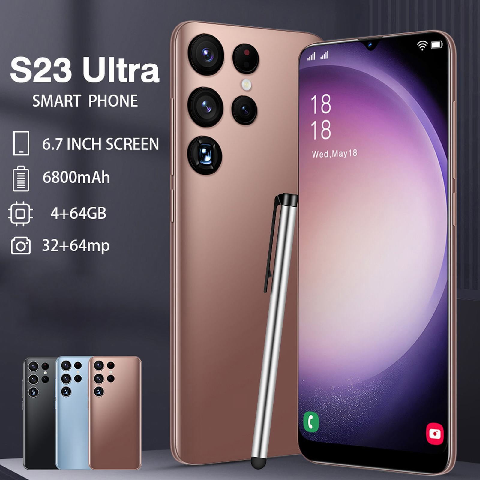 S23 6 7 inch full screen android smartphone 4gram 64grom walmart