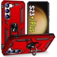 thumbnail image 1 of S23+ Case: for Samsung Galaxy S23 Plus Case for S23 Plus,Heavy Duty Drop Protection,Military Protective Tough Durable Phone Cover,S23 Plus Case Red, 1 of 11