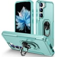 thumbnail image 1 of for S23 Plus Case S23 Plus Phone Case: 360° Rotate Ring Kickstand | Shockproof Phone Bumper Cover | Anti-Scratch Back | Cell Phone Protective case for Galaxy S23+ 5G - Green, 1 of 13