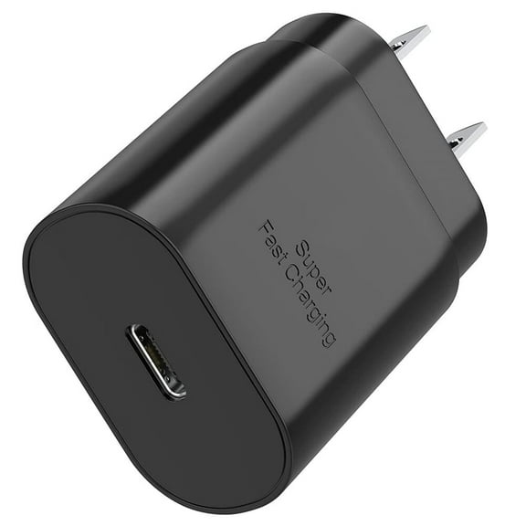S24 S23 USB C Charging Block 25W PD Super Fast Charger Type C Wall Plug Adapter Quick Charge for Samsung Galaxy S24/S23/S22/S21/S20/Z Fold 3/4/5/Note20/iPhone 16/15 (Black 1Pack)