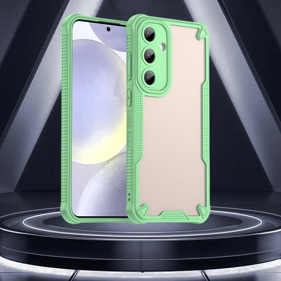 S25+ Phone Case, Shockproof Protective Cover with Camera Lens Protection, Anti-Slip Frosted Matte Finish, Flexible TPU+PC Border, Precise Cutouts