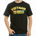 thumbnail image 1 of S25-VV-BLK-04 Classic Military T-Shirt, Vietnam Vet, Black Extra Large, 1 of 5