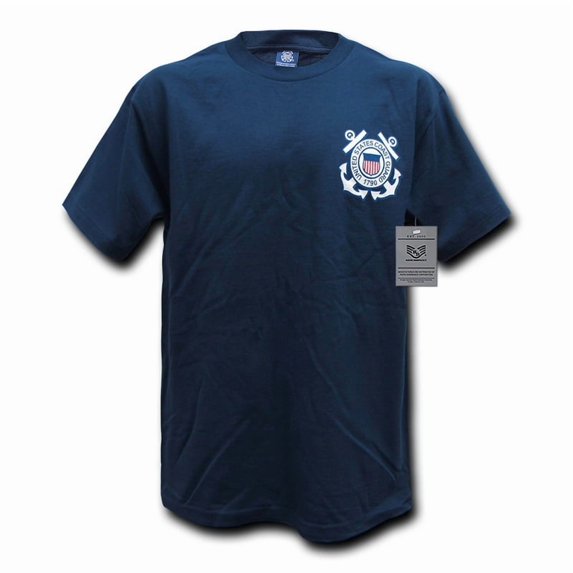 S26-CST-NVY-04 Basic Military T-Shirt, Coast Guard, Navy, Extra Large