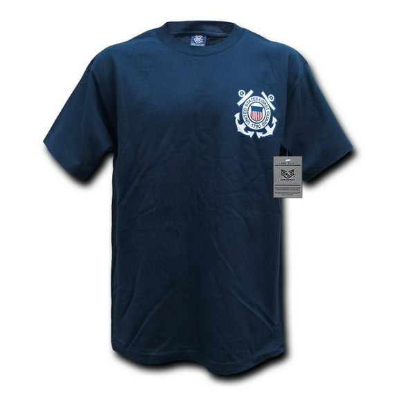 S26-CST-NVY-04 Basic Military T-Shirt, Coast Guard, Navy, Extra Large