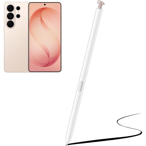 S26 Ultra S Pen Replacement For Samsung Galaxy S26 Ultra Touch Stylus Pen with 5xTips/Nibs for Creating, Drawing, Editing, Writing, Smooth Control, Air Command for Personalized Actions ,pinkgold