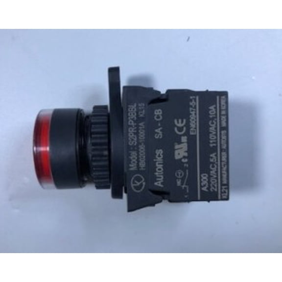 S2PR-P3RABD Autonics Momentary Illuminated Push Button Red Light 12-24VAC/DC