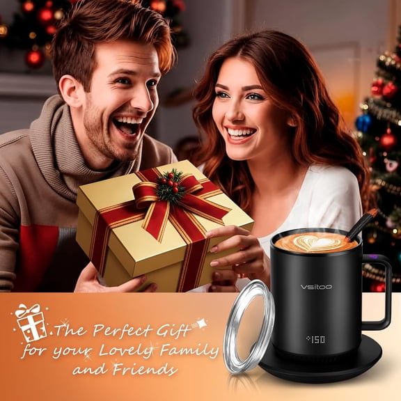 S3 12oz Heated Mug - Smart Temperature Control Mug with App Connectivity, Black