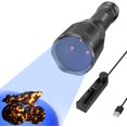 thumbnail image 1 of S3 365nm UV Flashlight with 3 LEDs, Powerful Blacklight Flashlights for Pet Urine Detection, Resin Curing, Rocks, Scorpion, 1 of 4