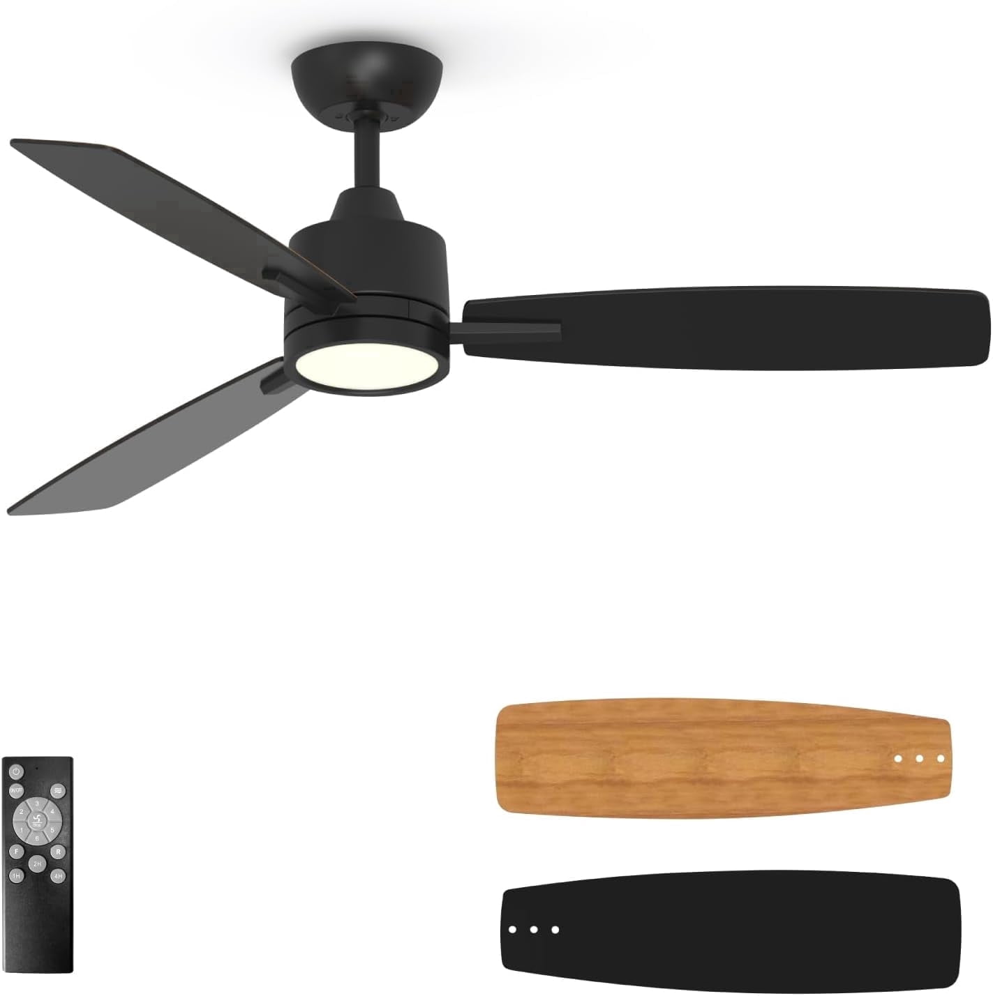 (REMOTE ONLY)TALOYA Remote Control Ceiling Fan with Backlight