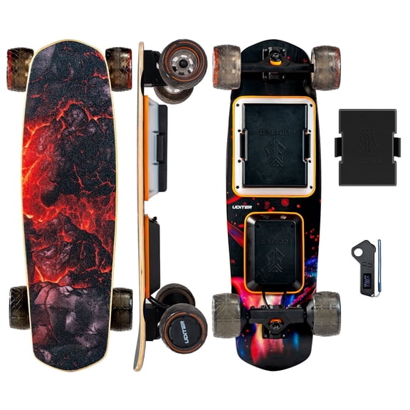 Uditer S3 Mini Electric Skateboard, 1200W Dual Motor, 28mph, Swappable Battery, UL 2272 Certified for Teens& Adults