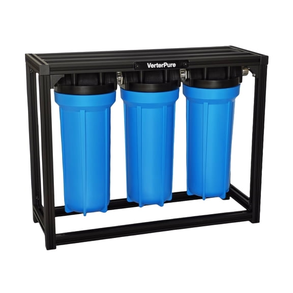 S3 PRO External 3-Stage RV Fresh Water Filter System, High Flow, 3/4 Inch GHT, Reduces Sediment Chlorine Odor