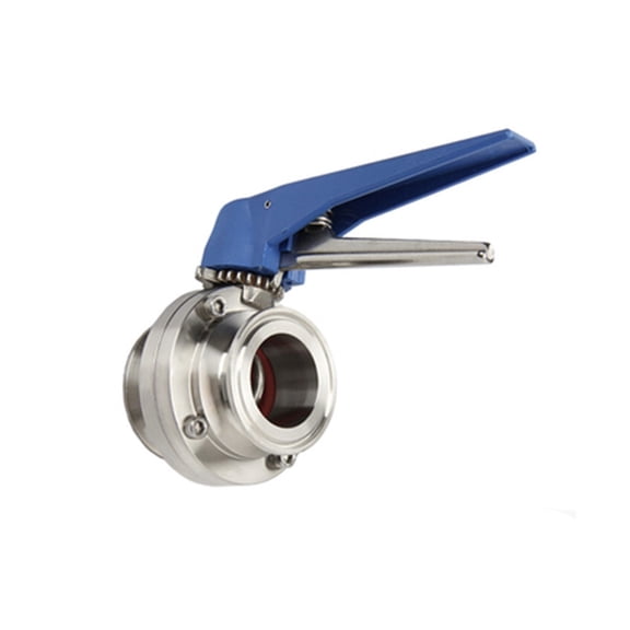 S304 Stainless Steel Sanitary 1.5" Tri Clamp Butterfly Valve Squeeze Trigger For Homebrew Dairy Product ,Stable Performance