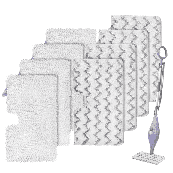 S3501 Replacement Pads for Shark Steam Pocket Mop Pads, Washable Shark Steam Mop Replacement Pads for S3601D S3601 S3801CO S3901 S3550 SE450 for Shark Steam Pocket Mop (8Pack)