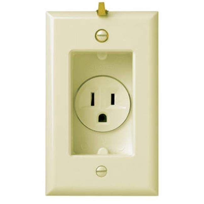 S3713ICC3 Clock Hanger Receptacle, 15A, Ivory - Walmart.com