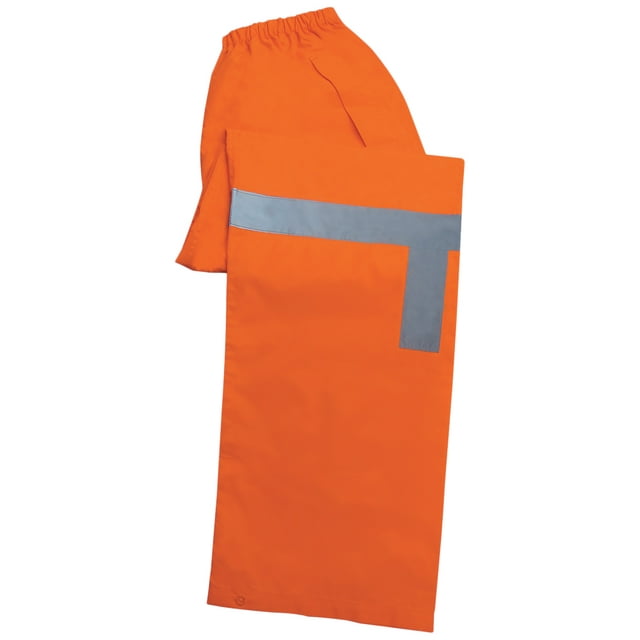 S373PT ANSI Class E Lightweight Rain Pants with PU Coating in Hi-Viz Orange, XL