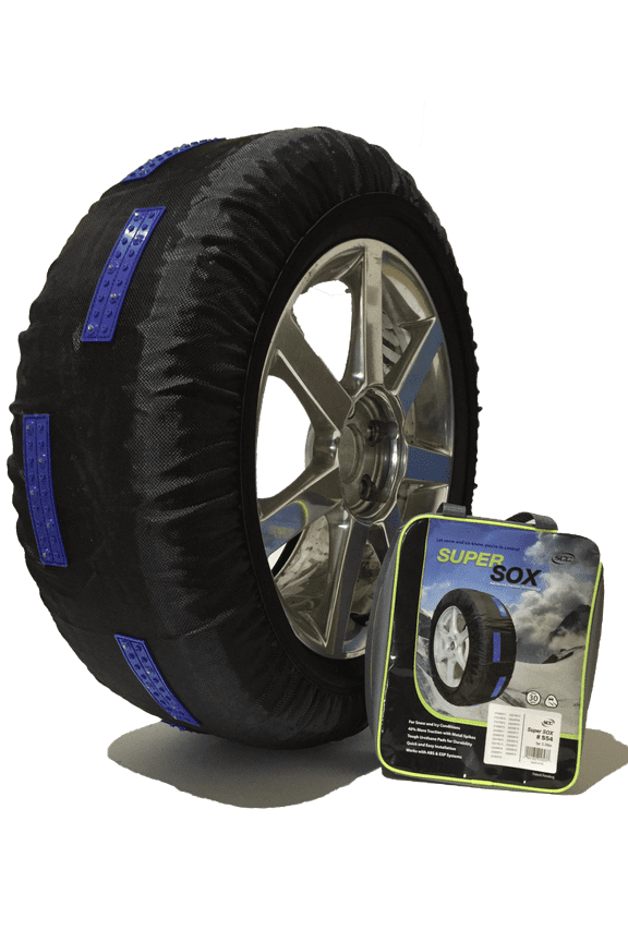 S38 SuperSox Tire Traction with Reinforced Studded Urethane Pads by SCC/Peerless Chain - Set of 2