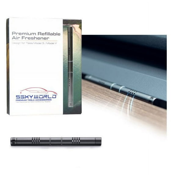 S3XYWORLD Long-Lasting Automotive Air Fresheners, Metal White