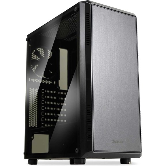 S4 ATX Mid-Tower Desktop Computer PC Case, 2 x 120mm Quiet Fans