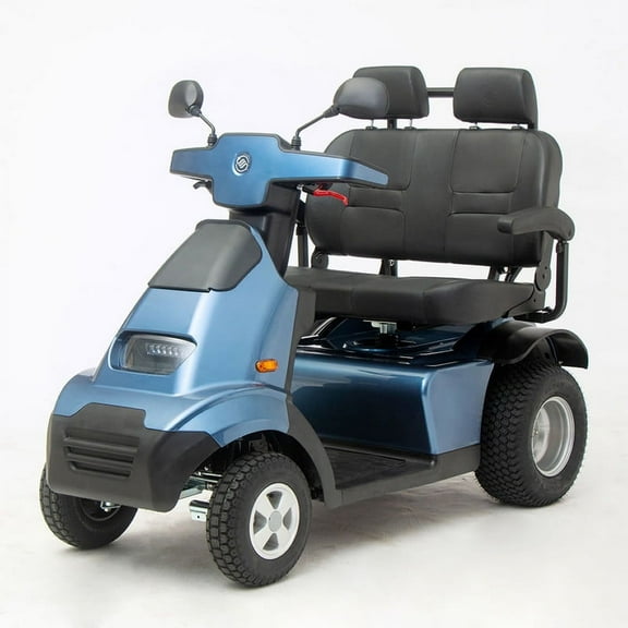 S4 DUO Two Seat Electric Vehicle by Afikim-Blue-11.3 mph-450 lbs
