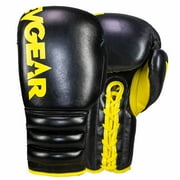 S4 Sentinel Lace Pro Leather Gel Boxing Gloves - Vintage Black