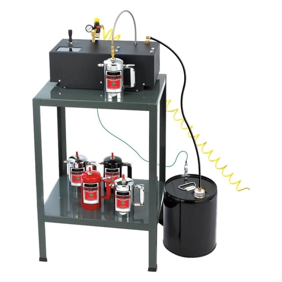 Milwaukee SureShot Refill Station, S405A, Works with Model A Cans, Includes Table Legs