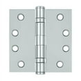 thumbnail image 1 of S44HDBB26 4" x 4" Square Hinge; Heavy Duty; Ball Bearings; Bright Chrome Finish, 1 of 2
