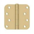 thumbnail image 1 of S44R5BB4 4" x 4" x 5/8" Radius Hinge; Ball Bearings; Satin Brass Finish, 1 of 2