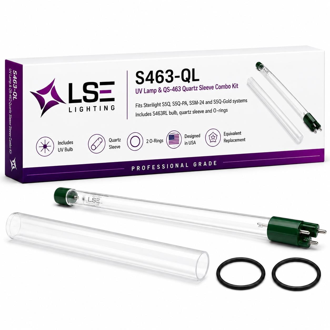 S463-QL Equivalent UV Lamp and Sleeve Combo Kit - Walmart.com