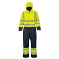 thumbnail image 1 of S485 Large Contrast Quilted Coverall Lined, Yellow & Navy - Regular, 1 of 1