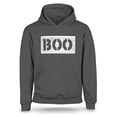 thumbnail image 1 of S4E Men's Distressed Boo Halloween Hoodie Sweatshirts XXX-Large Charcoal, 1 of 4
