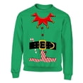thumbnail image 1 of S4E Men's Elf Christmas Holiday Costume Crewneck Sweatshirt XX-Large Irish Green, 1 of 4