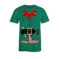 thumbnail image 1 of S4E Men's Elf Christmas Holiday Costume T-Shirt Small Kelly, 1 of 4