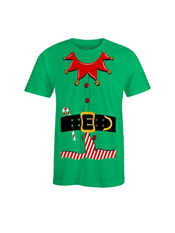 Men's Elf Christmas Holiday Costume T-Shirt X-Large Irish Green