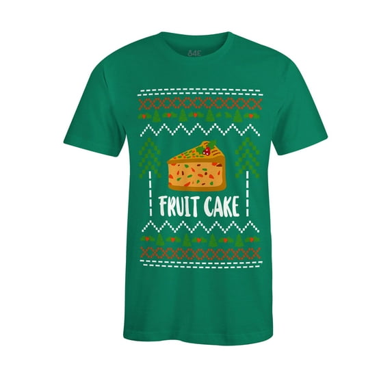 S4E Men's Fruit Cake Christmas Holiday T-Shirt XX-Large Kelly