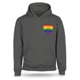 thumbnail image 1 of S4E Men's Gay Rainbow Heart LGBTQ Pride Hoodie Sweatshirts XX-Large Charcoal, 1 of 4
