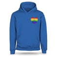 thumbnail image 1 of S4E Men's Gay Rainbow Heart LGBTQ Pride Hoodie Sweatshirts XX-Large Royal Blue, 1 of 4