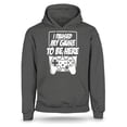 thumbnail image 1 of S4E Men's I Paused My Game to Be Here Hoodie Sweatshirts XX-Large Charcoal, 1 of 4