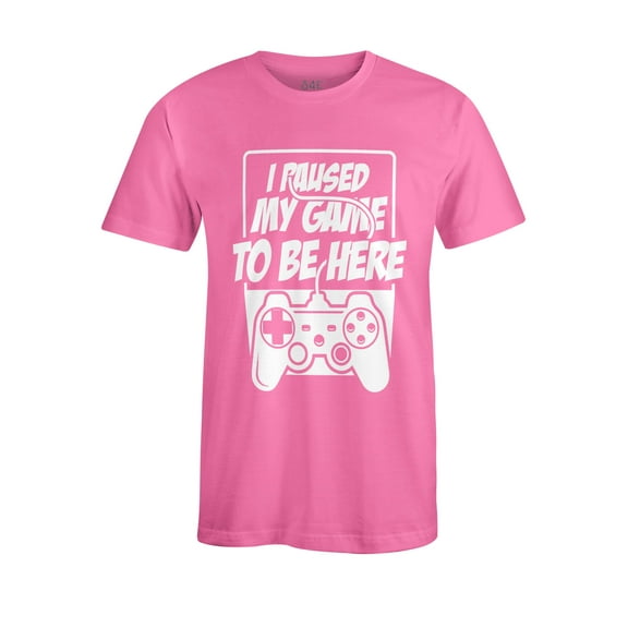 S4E Men's I Paused My Game to Be Here T-Shirt X-Large Azalea Pink