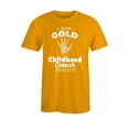 thumbnail image 1 of S4E Men's I Wear Gold For Childhood Cancer Awareness Hand Ribbon T-Shirt Large Gold, 1 of 4