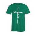 thumbnail image 1 of S4E Men's Jesus Cross Religious T-Shirt X-Large Kelly, 1 of 4