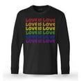 thumbnail image 1 of S4E Men's Love is Love Rainbow Gay Pride Long Sleeve ShirtSmall Black, 1 of 4