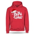 thumbnail image 1 of S4E Men's Papa Claus Santa Hat Christmas Hoodie Sweatshirts X-Large Red, 1 of 4
