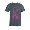 thumbnail image 1 of S4E Men's Pink Ribbon Word Montage T-Shirt X-Large Dark Heather, 1 of 4