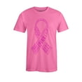 thumbnail image 1 of S4E Men's Pink Ribbon Word Montage T-Shirt XX-Large Azalea Pink, 1 of 4