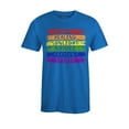 thumbnail image 1 of S4E Men's Pride Flag Life Harmony Spirit T-Shirt XXXX-Large Royal Blue, 1 of 4