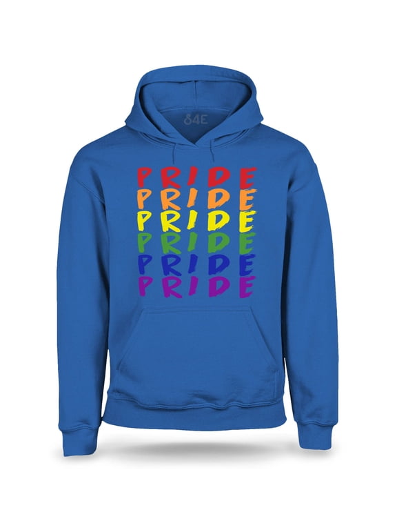 Men's Pride Gay LGBTQ Rainbow Hoodie Sweatshirts X-Large Royal Blue