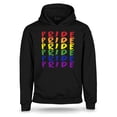 thumbnail image 1 of S4E Men's Pride Gay LGBTQ Rainbow Hoodie Sweatshirts XX-Large Black, 1 of 4