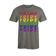 thumbnail image 1 of S4E Men's Pride Gay LGBTQ Rainbow T-Shirt Medium Charcoal, 1 of 4