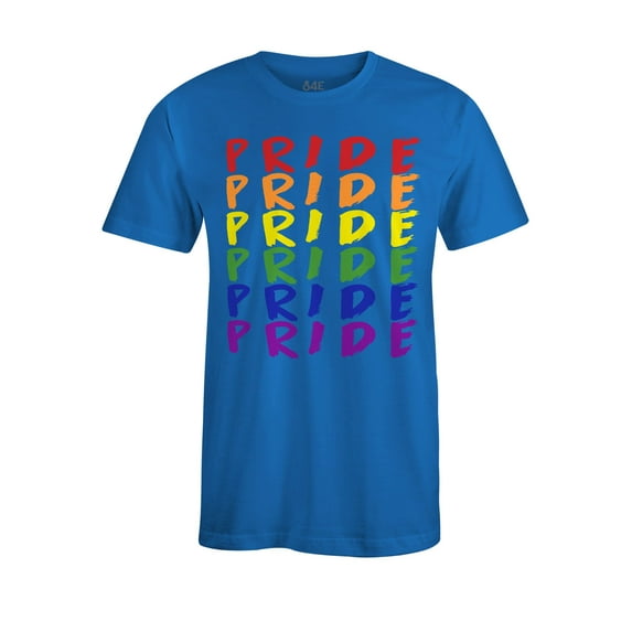 S4E Men's Pride Gay LGBTQ Rainbow T-Shirt X-Large Royal Blue